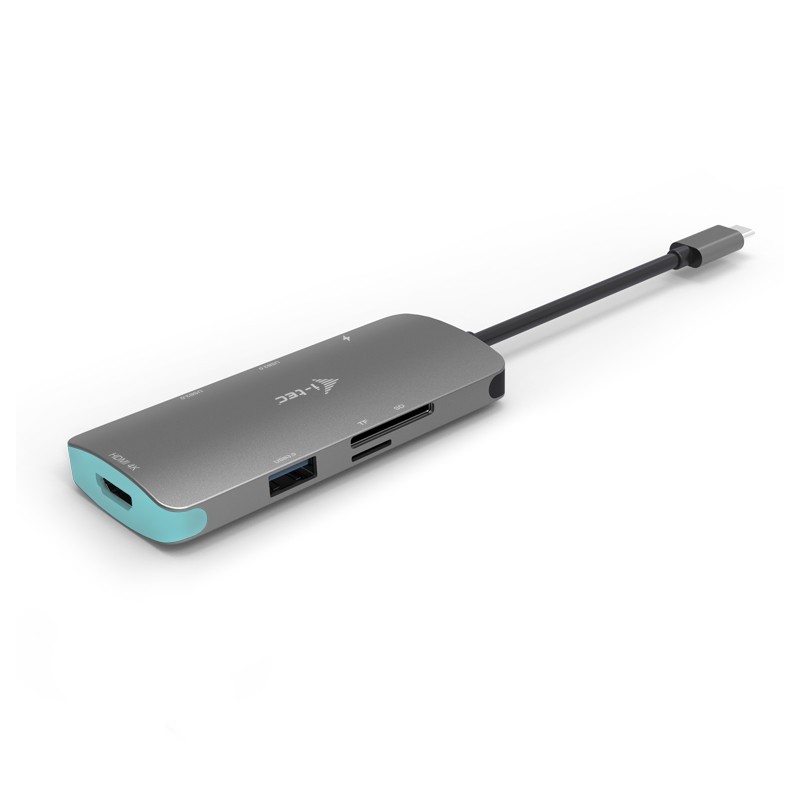 i-tec Metall USB-C Nano Dock 4K HDMI + Stromversorgung 100 W - TASTIERA QWERTZ