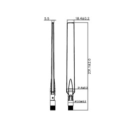 DeLOCK 88899 antenna di rete Antenna omnidirezionale RP-SMA 7 dBi