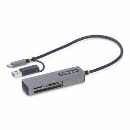 StarTech.com Lettore di schede di memoria multimediale USB 3.0, lettore di schede SD microSD CompactFlash, adattatore portatile