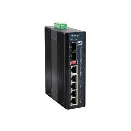 LevelOne IES-0610 switch di rete Gigabit Ethernet (10 100 1000) Supporto Power over Ethernet (PoE) Nero