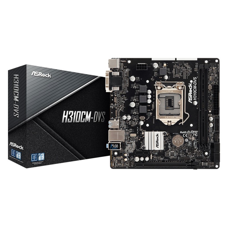 H310CM-DVS - Motherboard - micro ATX - LGA1151 Socket - H310 Chipsatz - USB 3...