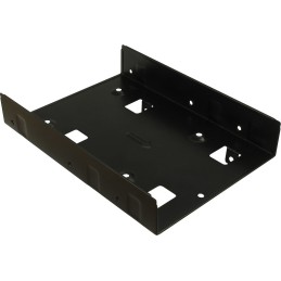 Inter-Tech 88885232 pannello drive bay 2x 2,5" Pannello incassato Nero