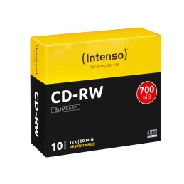 Intenso CD-RW 700MB   80min, 12x 10 pz
