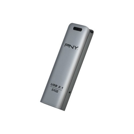 PNY FD64GESTEEL31G-EF unità flash USB 64 GB 3.2 Gen 1 (3.1 Gen 1) Acciaio inossidabile