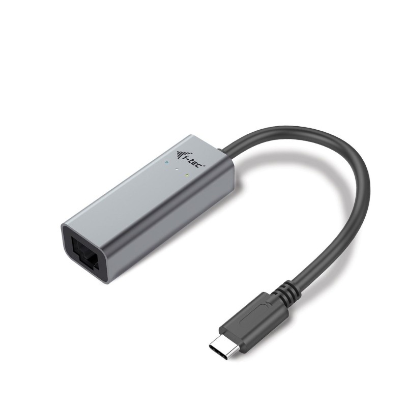 i-tec USB 3.1 Netzwerk Adapter 0,28m Typ-C a Gigabit-Ethernet TB3 St./Bu. grau