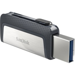 SanDisk Ultra Dual Drive USB Type-C unità flash USB 128 GB USB Type-A   USB Type-C 3.2 Gen 1 (3.1 Gen 1) Nero, Argento