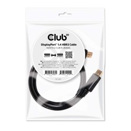 CLUB3D DisplayPort 1.4 HBR3 Cable 1m 3.28ft Male Male 8K60Hz