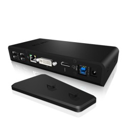 ICY BOX IB-DK2241AC Cablato USB 3.2 Gen 1 (3.1 Gen 1) Type-A Nero