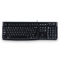 Logitech K120 Corded Keyboard tastiera USB QWERTZ Tedesco Nero