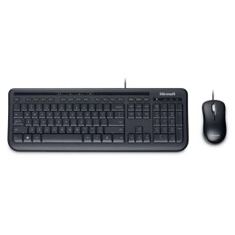 Microsoft Wired Desktop 600, DE tastiera Mouse incluso USB QWERTZ Nero