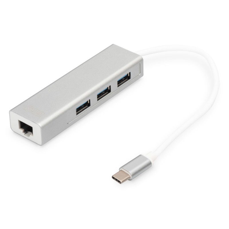 Digitus Hub USB Type-C™ 3.0 con Gigabit Ethernet