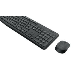 Logitech MK235 tastiera Mouse incluso USB QWERTY US International Grigio