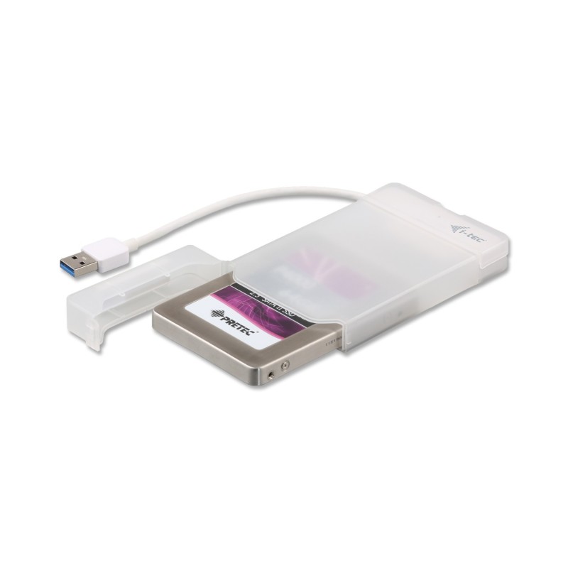 i-tec Mysafe Externes USB3.0 HDDngehäuse Bianco per 2,5" SATA-HDD/SSD