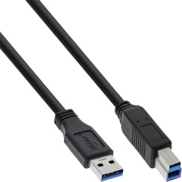 InLine 35330 cavo USB 3 m USB 3.2 Gen 1 (3.1 Gen 1) USB A USB B Nero