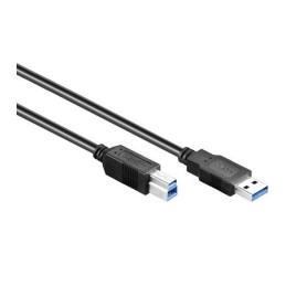 Alcasa USB A USB B, 0.5 m cavo USB 0,5 m USB 3.2 Gen 1 (3.1 Gen 1) Nero