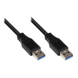 Alcasa 2712-S05 cavo USB 5 m USB 3.2 Gen 1 (3.1 Gen 1) USB A Nero