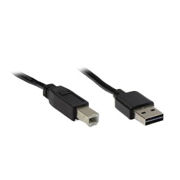 Alcasa USB 2.0 A B, 1.8m cavo USB 1,8 m USB A USB B Nero
