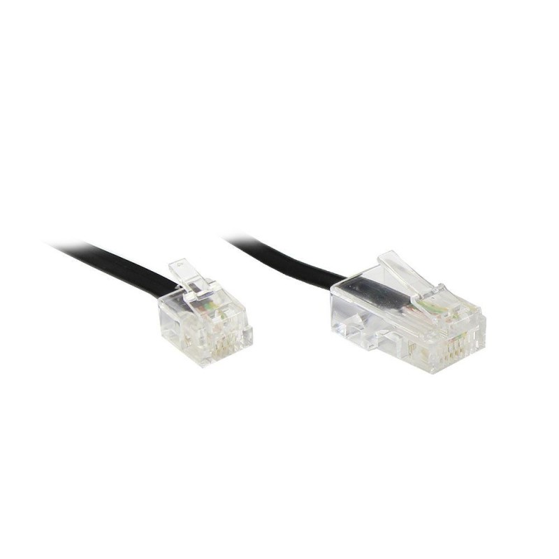 Alcasa RJ11 - RJ45, 6m Nero