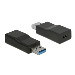 DeLOCK 65696 adattatore per inversione del genere dei cavi USB 3.1 Gen 2 Type-A USB 3.1 Gen 2 Type-C Nero