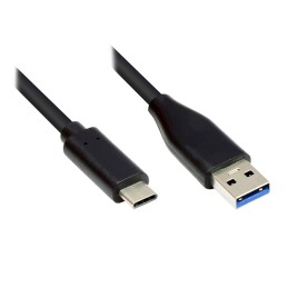Alcasa GC-M0126 cavo USB 0,5 m USB 3.2 Gen 1 (3.1 Gen 1) USB C USB A Nero