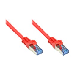 Alcasa Cat6a 2m cavo di rete Rosso S FTP (S-STP)