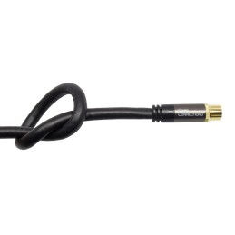 Alcasa GC-M2075 cavo coassiale RG-6 5 m IEC coax Nero