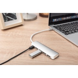 Digitus Hub USB Type-C™ a 4 porte (USB 3.0) + PD