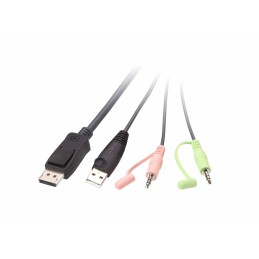 ATEN Switch KVM cavo USB DisplayPort a 2 porte con selettore porta remota