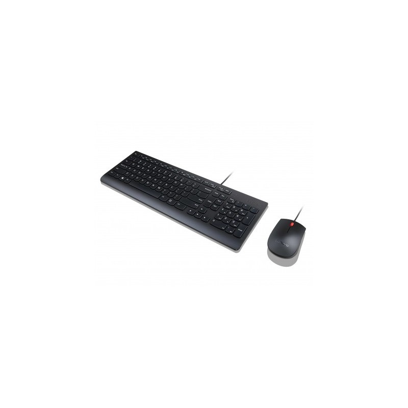 Lenovo 4X30L79897 tastiera Mouse incluso USB QWERTZ Tedesco Nero