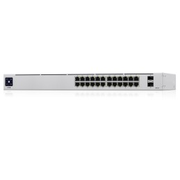 Ubiquiti UniFi 24-Port PoE Gestito L2 L3 Gigabit Ethernet (10 100 1000) Supporto Power over Ethernet (PoE) 1U Argento