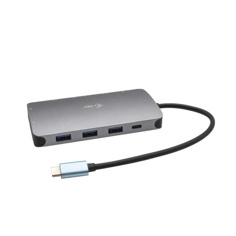 i-tec Metal USB-C Travel Nano Dock HDMI/VGA with LAN + Power Delivery 100 W - TASTIERA QWERTZ