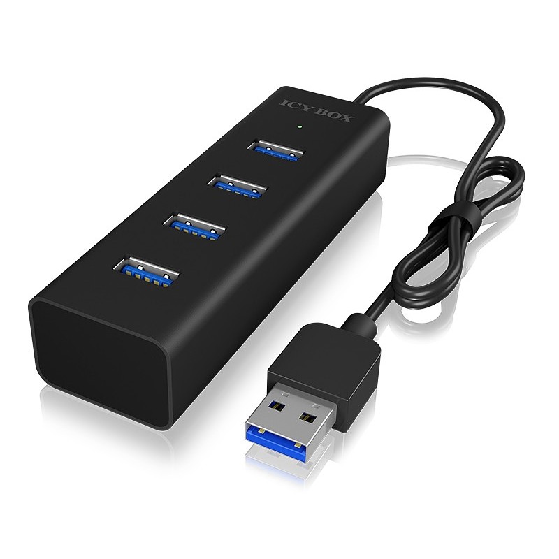 ICY BOX IB-HUB1409-U3 USB 3.2 Gen 1 (3.1 Gen 1) Type-A 5000 Mbit s Nero