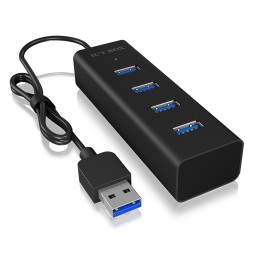 ICY BOX IB-HUB1409-U3 USB 3.2 Gen 1 (3.1 Gen 1) Type-A 5000 Mbit s Nero