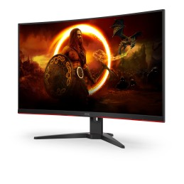 AOC G2 C32G2ZE BK Monitor PC 80 cm (31.5") 1920 x 1080 Pixel Full HD LED Nero, Rosso