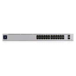 Ubiquiti UniFi Pro 24-Port PoE Gestito L2 L3 Gigabit Ethernet (10 100 1000) Supporto Power over Ethernet (PoE) 1U Argento