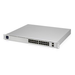 Ubiquiti UniFi Pro 24-Port PoE Gestito L2 L3 Gigabit Ethernet (10 100 1000) Supporto Power over Ethernet (PoE) 1U Argento