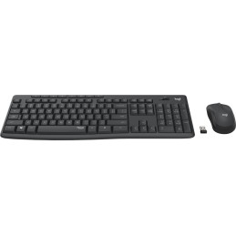 Logitech MK295 Silent Wireless Combo tastiera Mouse incluso USB QWERTZ Tedesco Grafite