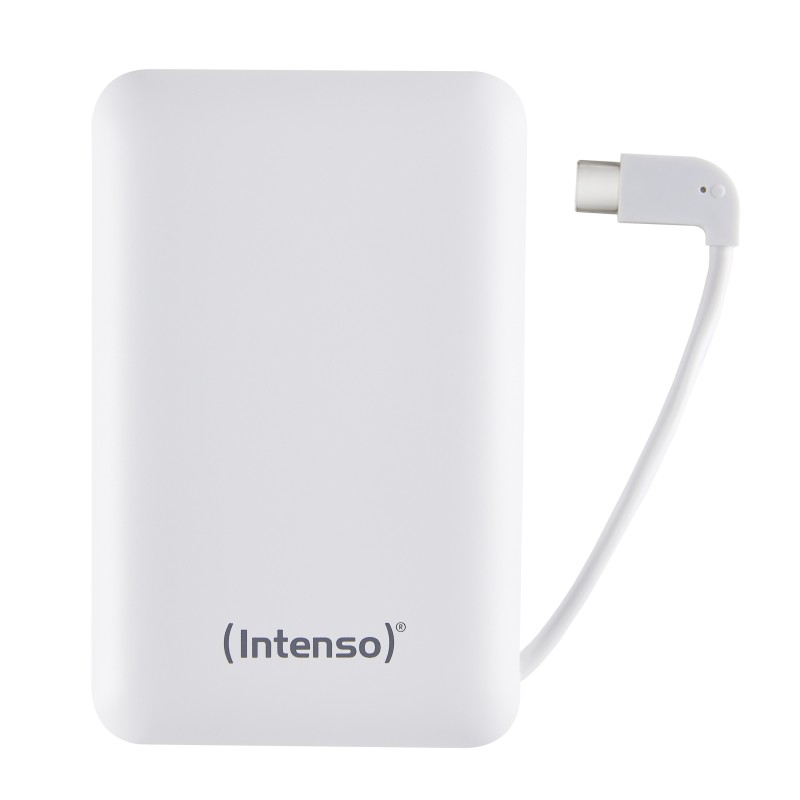 Intenso mobiles Ladegerät Powerbank XC10000 mAh USB Typ A zu Type C weiß