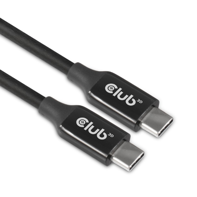 Club 3D USB 3.2 Adapter Typ-C zu Typ-C Kabel 5m 8K60Hz St./St. schwarz