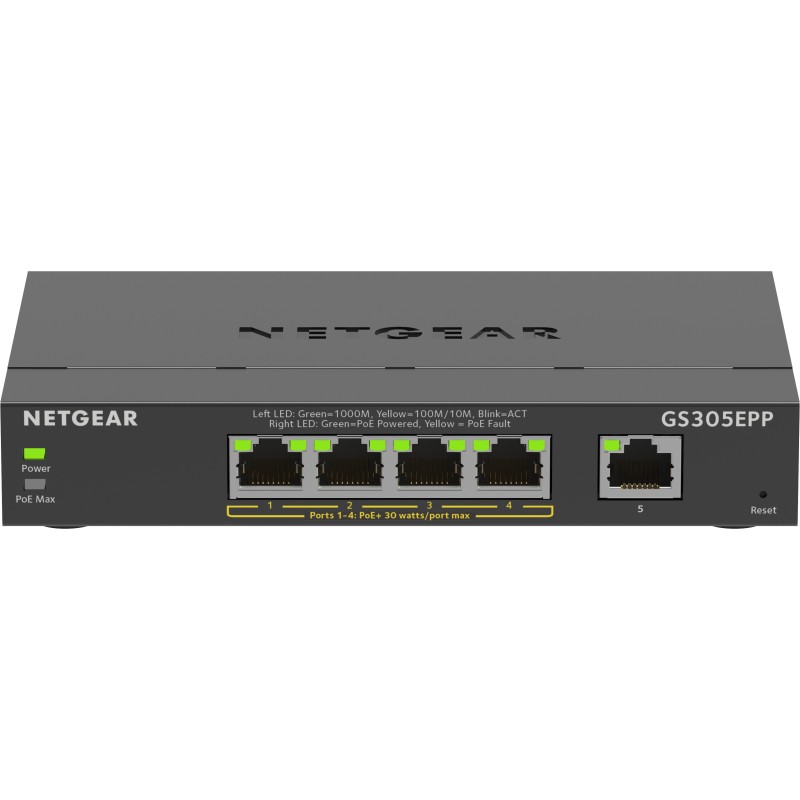 Netgear GS305EPP 5 Port Gigabit PoE+ Smart Managed Plus Switch