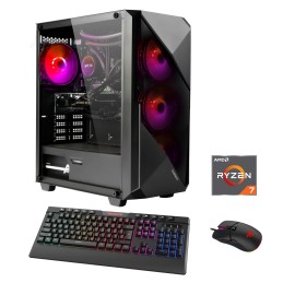 Hyrican Striker 7141 AMD Ryzen™ 7 7700X 16 GB DDR5-SDRAM 1 TB SSD NVIDIA GeForce RTX 4060 Ti Windows 11 Home Midi Tower PC Nero