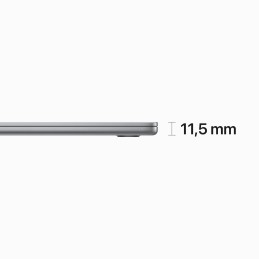 Apple MacBook Air Apple M M2 Computer portatile 38,9 cm (15.3") 8 GB 256 GB SSD Wi-Fi 6 (802.11ax) macOS Ventura Grigio