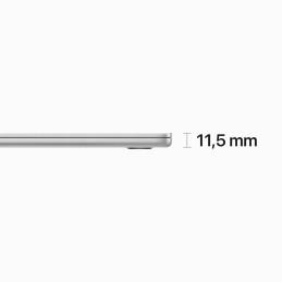 Apple MacBook Air Apple M M2 Computer portatile 38,9 cm (15.3") 8 GB 256 GB SSD Wi-Fi 6 (802.11ax) macOS Ventura Argento
