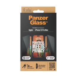 PanzerGlass Ultra Wide Fit Privacy Pellicola proteggischermo trasparente Apple 1 pz