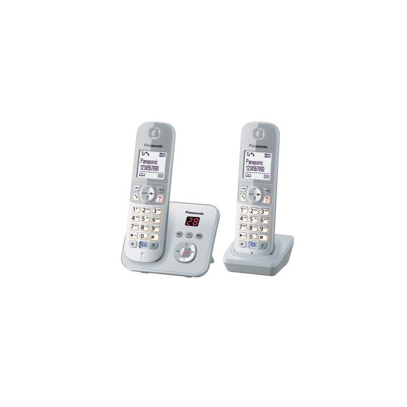 Panasonic KX-TG6822 Telefono DECT Identificatore di chiamata Argento