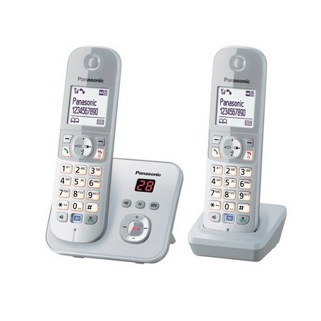 Panasonic KX-TG6822 Telefono DECT Identificatore di chiamata Argento