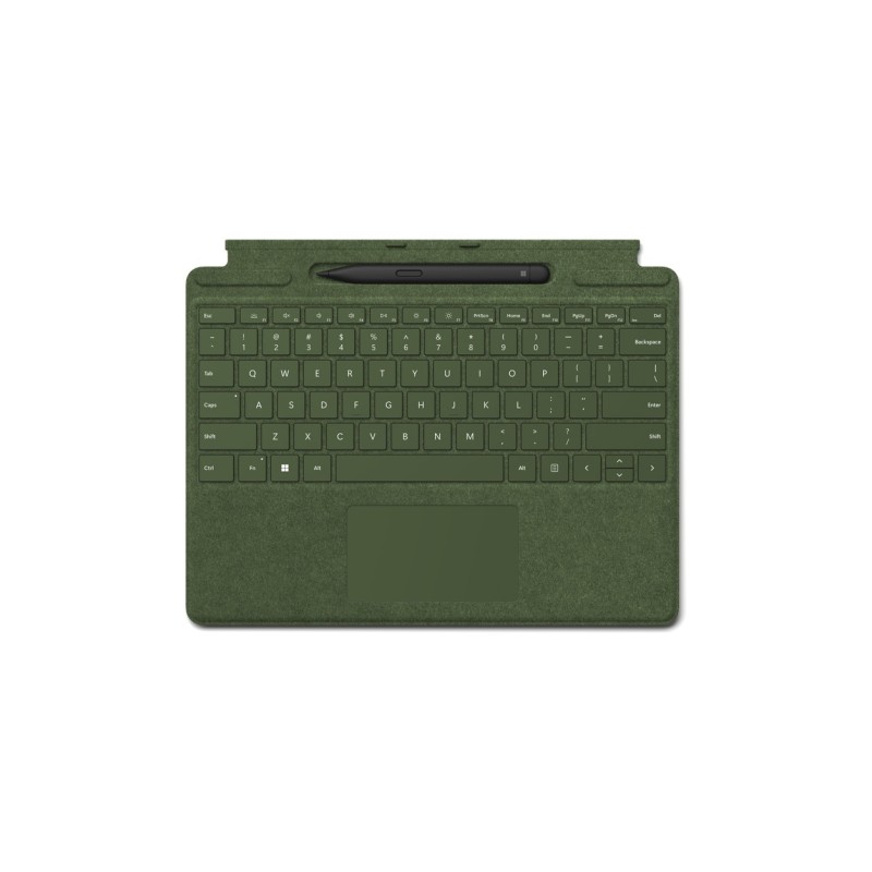 Microsoft Surface 8X6-00125 tastiera per dispositivo mobile Verde Microsoft Cover port QWERTZ Tedesco