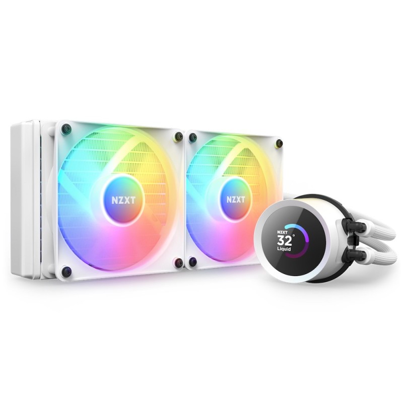 NZXT Kraken 240 RGB Processore Raffreddatore di liquidi tutto in uno 12 cm Bianco 1 pz