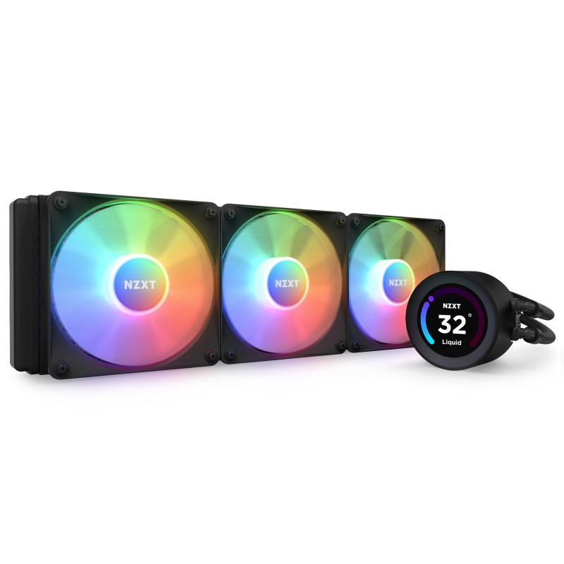 NZXT Kraken Elite 360 RGB Processore Raffreddatore di liquidi tutto in uno 12 cm Nero 1 pz