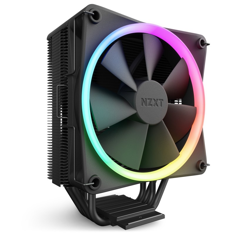 NZXT T120 RGB CPU Kühler für AMD und Intel CPU, 120 mm Lüfter, schwarz